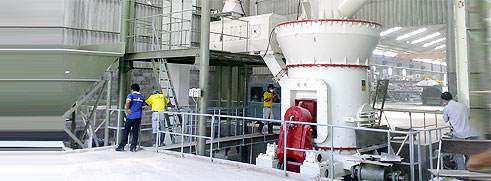 LM立式輥磨機生產錳礦石圖片